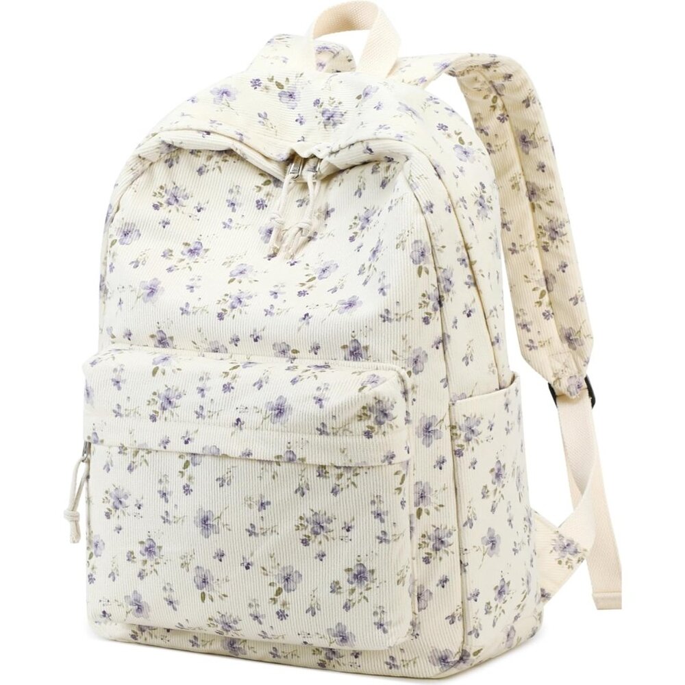 Lightweight Floral Laptop Backpack for Teen Girls - Roomy & Ergonomic Design